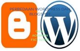 Perbedaan wordpress dan blogspot