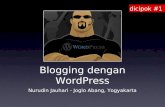 Di cipok #1   blogging dengan wordpress
