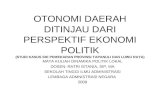 Otonomi Daerah Ekonomi Politik IV 2