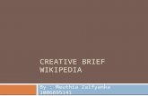 Creative brief - Wikipedia Donation