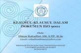 Klausul Klausul ISO 9001