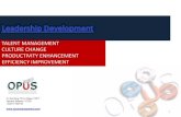 Leadership Development (TALENT MANAGEMENT,CULTURE CHANGE,PRODUCTIVITY ENHANCEMENT,EFFICIENCY IMPROVEMENT)
