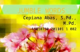 Learn Jumbled Word with Mr. Cepi