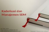 Kaderisasi dan Manajemen SDM