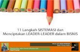 11 Langkah Sistemasi Menciptakan Leader-Leader di Bisnis