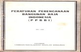 PPBBI (Peraturan Perencanaan Bangunan Baja Indonesia) 1984