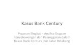 Seputar Fakta Penyelematan Bank Century 1.0
