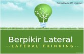 Berpikir Lateral (Lateral Thinking)