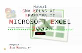 Materi Presentasi Microsoft Exel 2007