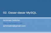 Perintah Dasar MySQL