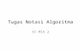 Xi mia 2 algoritma narasi