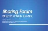 Sharing Forum Industri Konten Jepang
