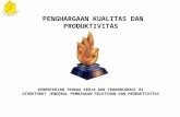 Penghargaan Produktivitas dan Kualitas "Paramakarya 2013"