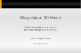 Blog dalam 30 Menit