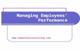 Managing Employees' Performance