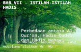Perbedaan antara Al-Qur'an, Hadis Qudsi, dan Hadis Nabawi