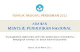 Paparan Mendiknas Rembuk Nasional 2011 (Final)
