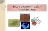 2. Metode Umum Dalam Mikrobiologi