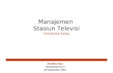 Intro Kelas - Manajemen Stasiun TV