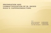 Penyiapan dan Karakterisasi Superkonduktor Tc tinggi Berbasis Bi