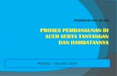 Pembangunan Aceh- Tantangan Dan Harapan