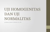 Pert 13 14 -uji homogenitas dan uji normalitas