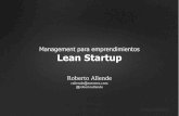 Management para emprendimientos: Lean Startup