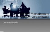 Peran manajemen  dalam organisasi