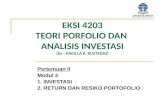 EKSI 4203  - Modul 2 Risk & Return