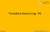 Handling troubleshooting pc
