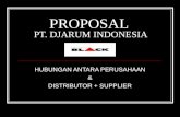 Stakeholders Relations: Djarum Black Distributor and Supplier