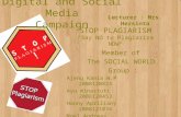 Digital and social media for stop plagiarism campaign (revise)