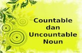 countable and uncountable noun