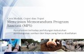 Proses Penyusunan Memorandum Program Sanitasi (MPS)