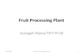 Fruit Processing Plant Susinggih Wijana/TIP-FTP-UB 19/12/2008PD/FruitProcessingPlant/SUG1.