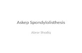 Askep Spondylolisthesis 1