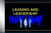 Leading and Leadership