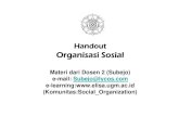 Organisasi Sosial Handout