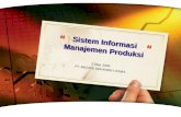 Sistem informasi manajemen produksi