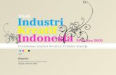 Analisis Industri Kreatif Indonesia 2000 dan 2005