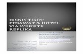 Bisnis tiket pesawat dan Hotel dengan web replika