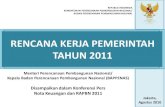 Rencana Kerja Pemerintah Tahun 2011
