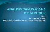 Analisis dan wacana opini publik