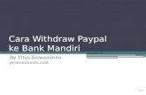 Cara Withdraw Paypal ke Bank Mandiri