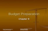 Chapter#9 Budget preparation