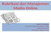 Rubrikasi dan manajemen Redaksi Media Warga