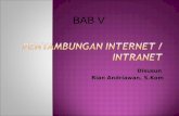 PENYAMBUNGAN INTERNET / INTRANET BAB 5