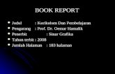 Book Report Kurikulum