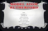Model atom rutherford