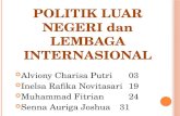 Politik Luar Negeri, Bebas Aktif Indonesia dan Lembaga Internasional (ASEAN, UNESCO, dan PBB)